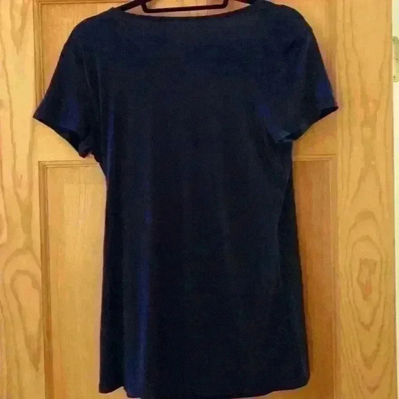 Motherhood Maternity Navy Blue Tie Front Nursing Top - Picture 6 of 6